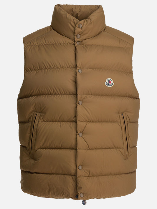Vest jackets Logo  Beige - Moncler Men | PLP | VIETTI Online Store 
