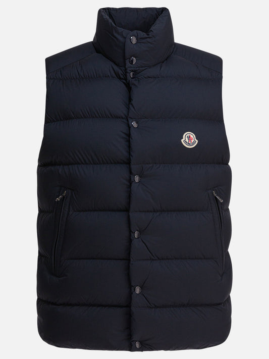 Giacche smanicate Logo  Blu - Moncler Uomo | PLP | VIETTI Online Store 
