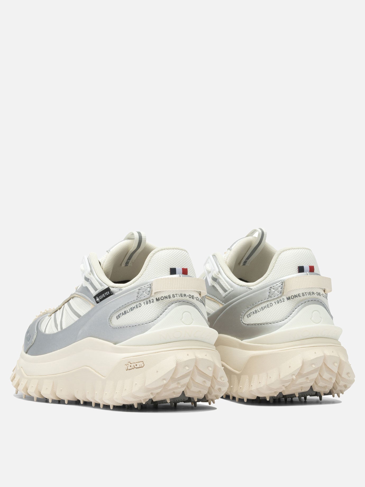 Sneaker basse 60% nylon 40% leather - 100% rubber  Arancione - Moncler Donna | PDP | VIETTI Online Store | thumbnail_4