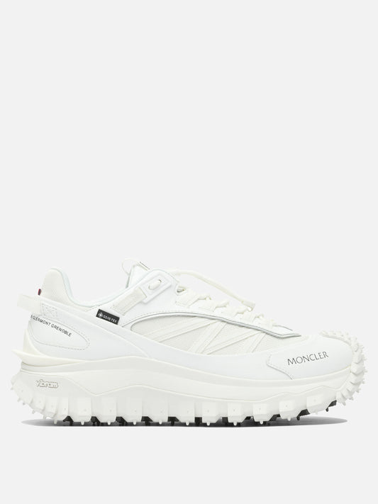 Sneaker basse 60% nylon 40% leather - 100% rubber  Bianco - Moncler Donna | PDP | VIETTI Online Store 
