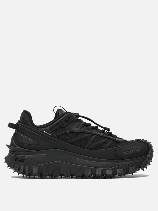 Sneaker basse 60% nylon 40% leather - 100% rubber  Nero - Moncler Donna | PDP | VIETTI Online Store 
