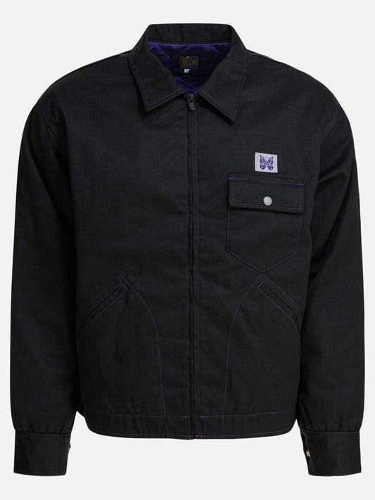 Quilted & Utility Jackets Logo  Black - Needles Men | PLP | VIETTI Online Store 
