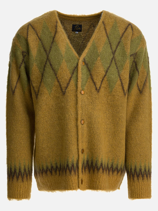 Cardigans Argyle  Yellow - Needles Men | PLP | VIETTI Online Store 
