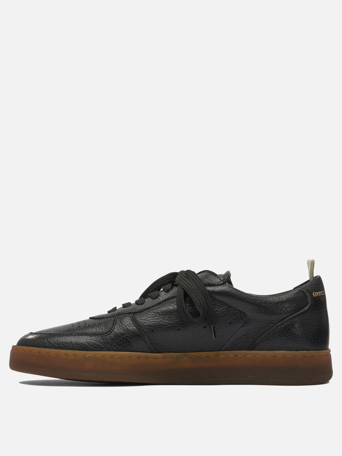 Sneaker basse 100% leather - 100% rubber  Nero - Officine Creative Uomo | PDP | VIETTI Online Store | thumbnail_4