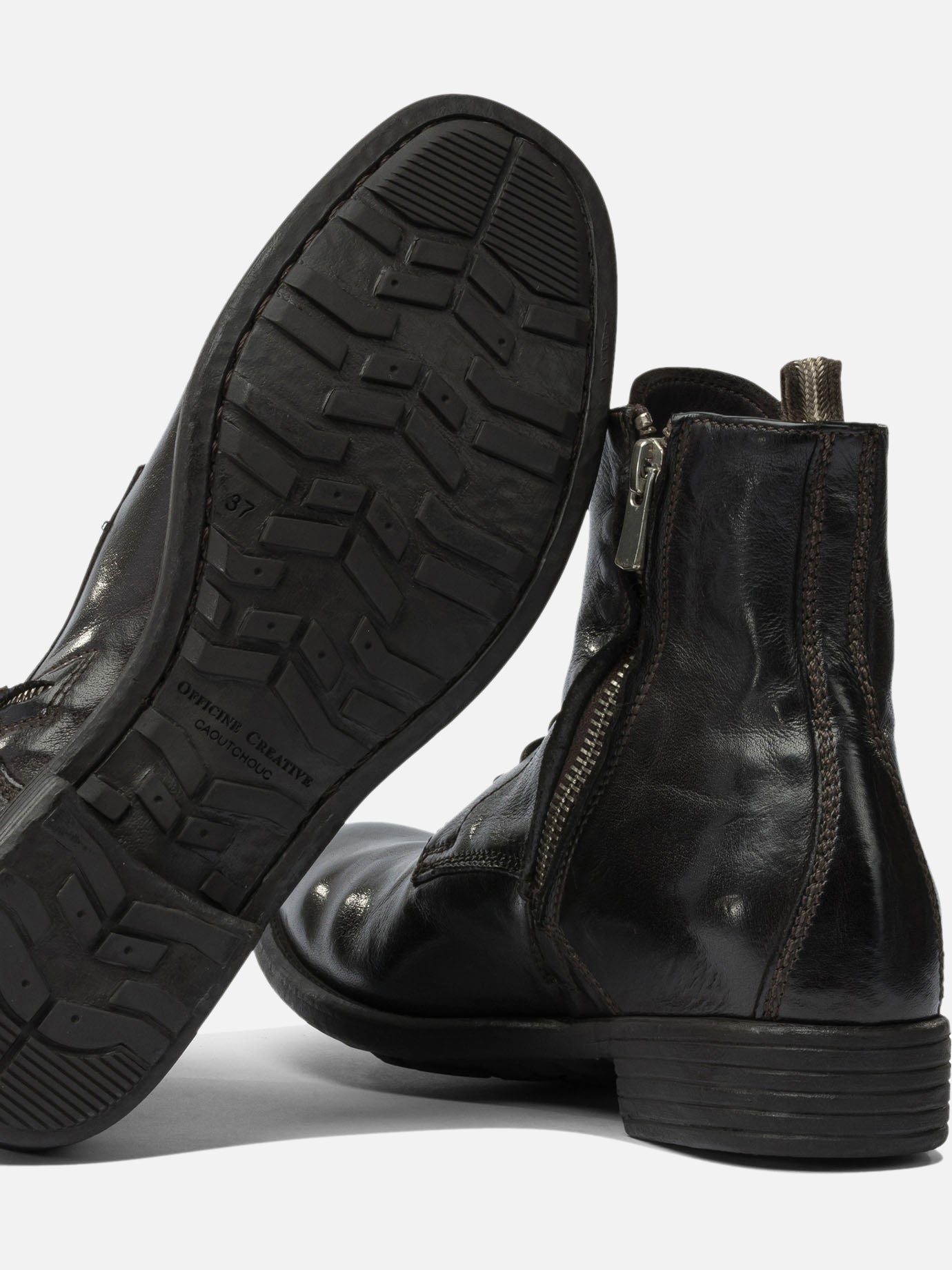 Stivaletti stringati 100% calf leather - 100% rubber  Marrone - Officine Creative Donna | PDP | VIETTI Online Store | Zoom-Modal_5
