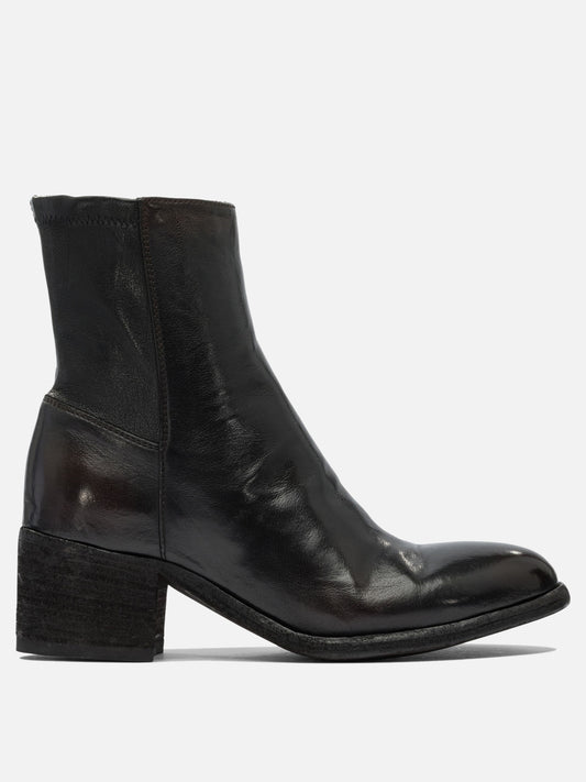 Zipped boots 100% leather - 100% leather  Black - Officine Creative Women | PDP | VIETTI Online Store 
