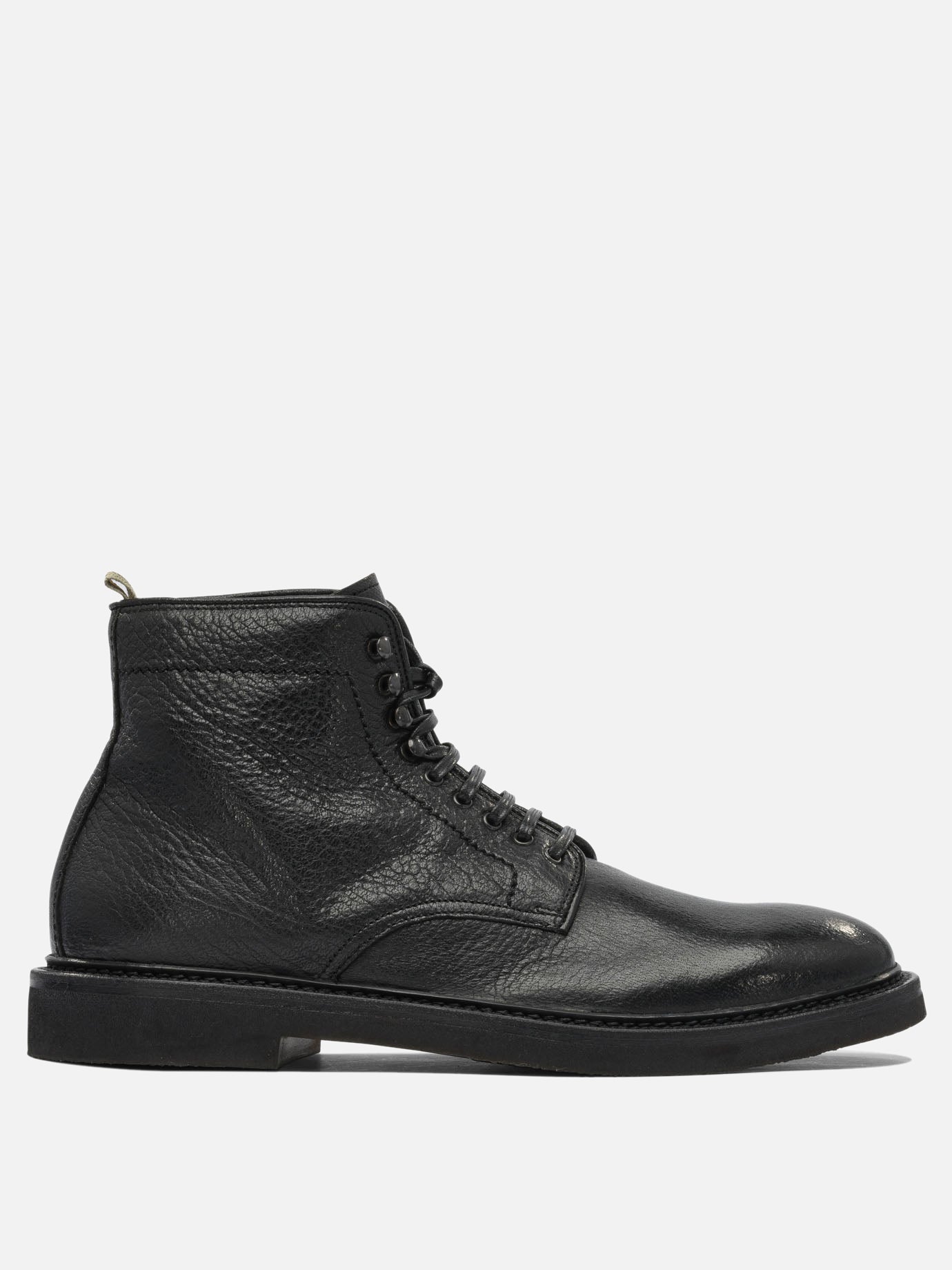 Stivaletti stringati 100% suede - 100% rubber  Nero - Officine Creative Uomo | PDP | VIETTI Online Store | thumbnail