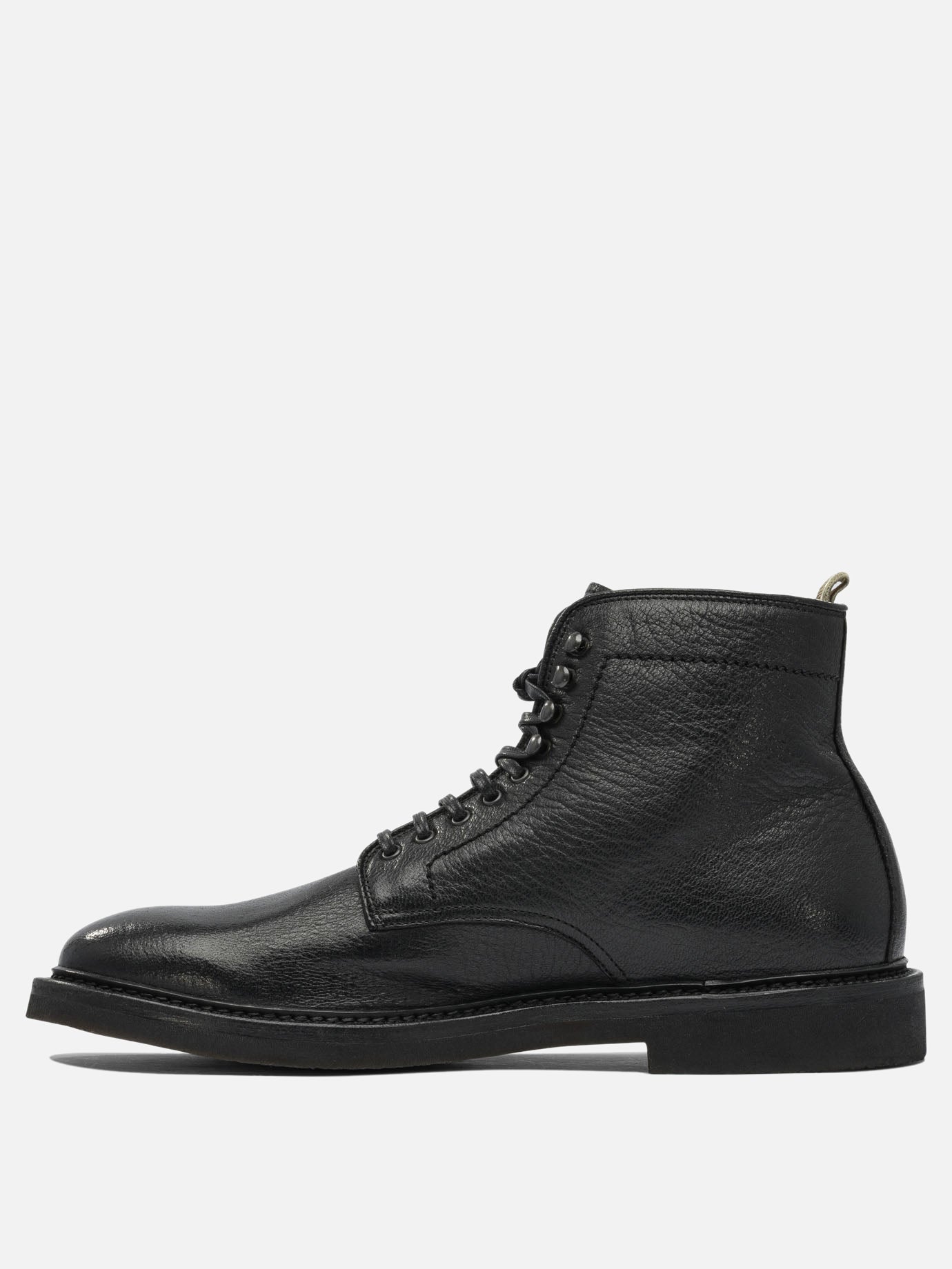 Stivaletti stringati 100% suede - 100% rubber  Nero - Officine Creative Uomo | PDP | VIETTI Online Store | thumbnail_4