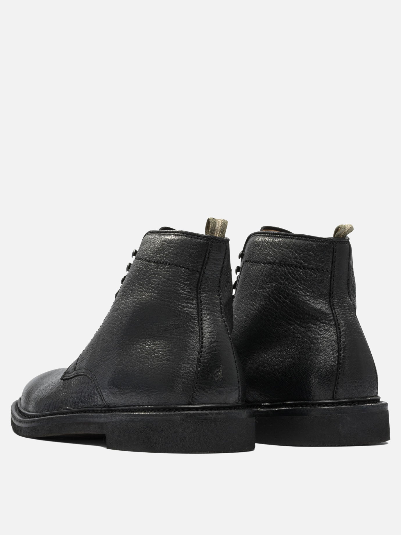 Stivaletti stringati 100% suede - 100% rubber  Nero - Officine Creative Uomo | PDP | VIETTI Online Store | thumbnail_3