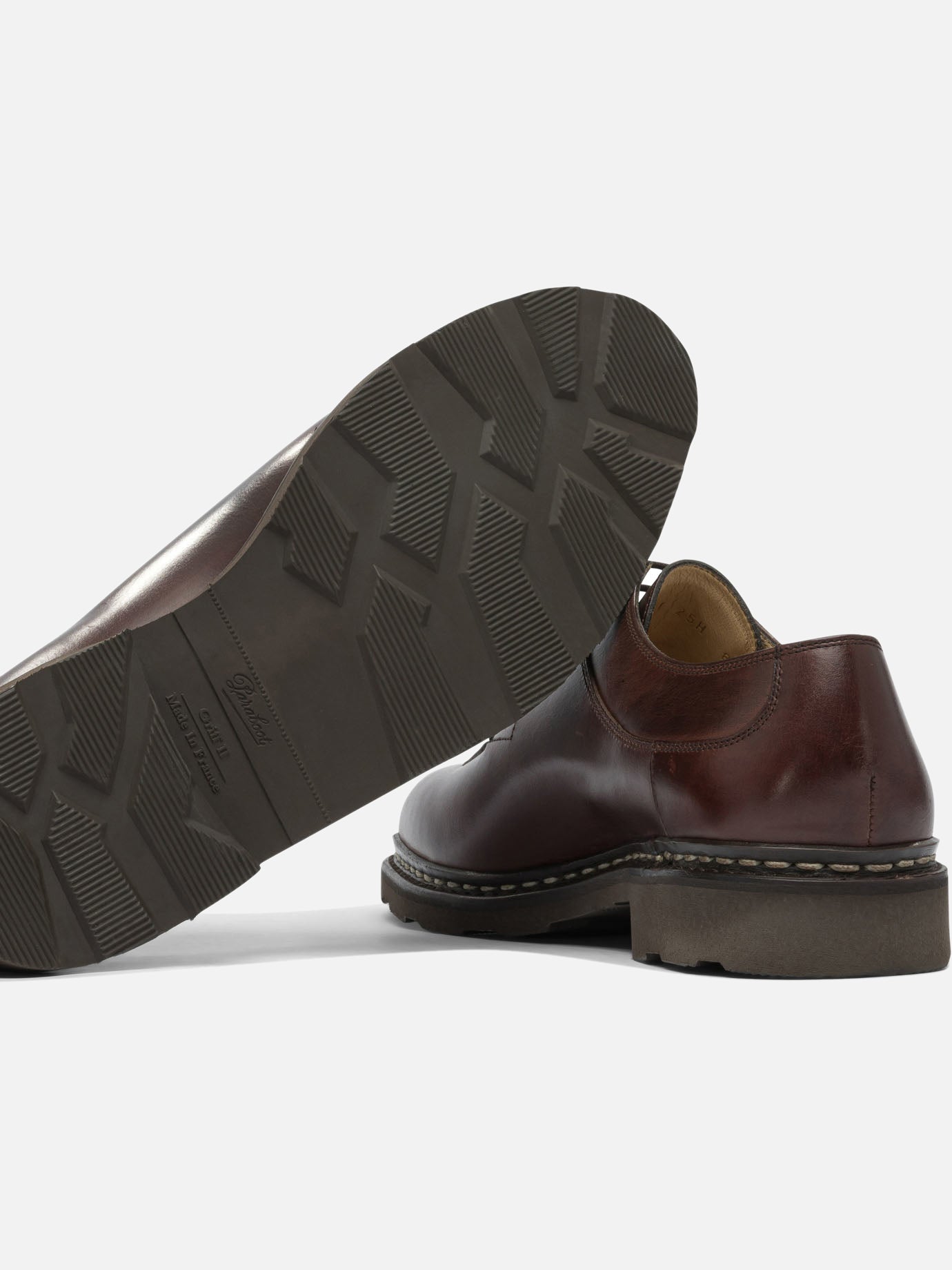 Derby 100% leather - 100% rubber  Brown - Paraboot Men | PDP | VIETTI Online Store | Zoom-Modal_5
