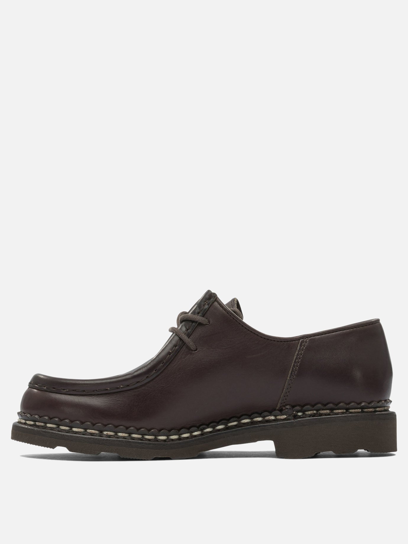 Laced loafers 100% leather - 100% rubber  Brown - Paraboot Men | PDP | VIETTI Online Store | thumbnail_3