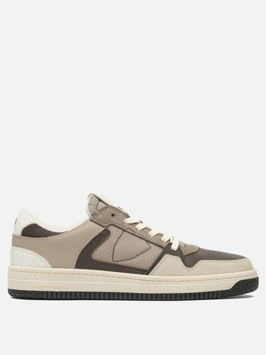 Sneaker basse 80% leather 20% polyamide - 100% leather  Marrone - Philippe Model Paris Uomo | PLP | VIETTI Online Store 
