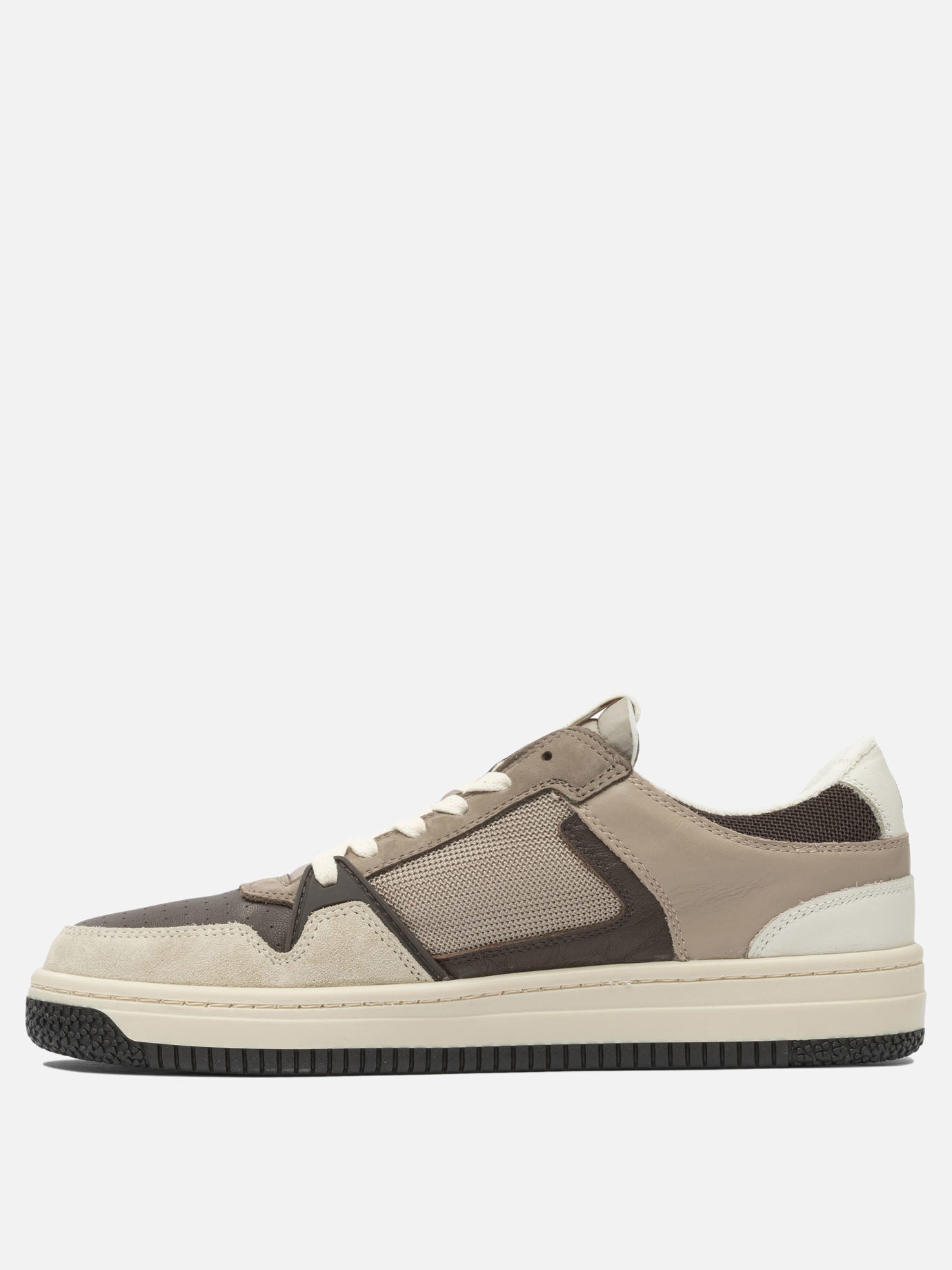 Sneaker basse 80% leather 20% polyamide - 100% leather  Marrone - Philippe Model Paris Uomo | PDP | VIETTI Online Store | thumbnail_3