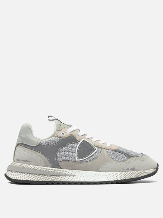 Sneaker basse 80% suede 20% mesh - 100% rubber  Grigio - Philippe Model Paris Uomo | PLP | VIETTI Online Store 
