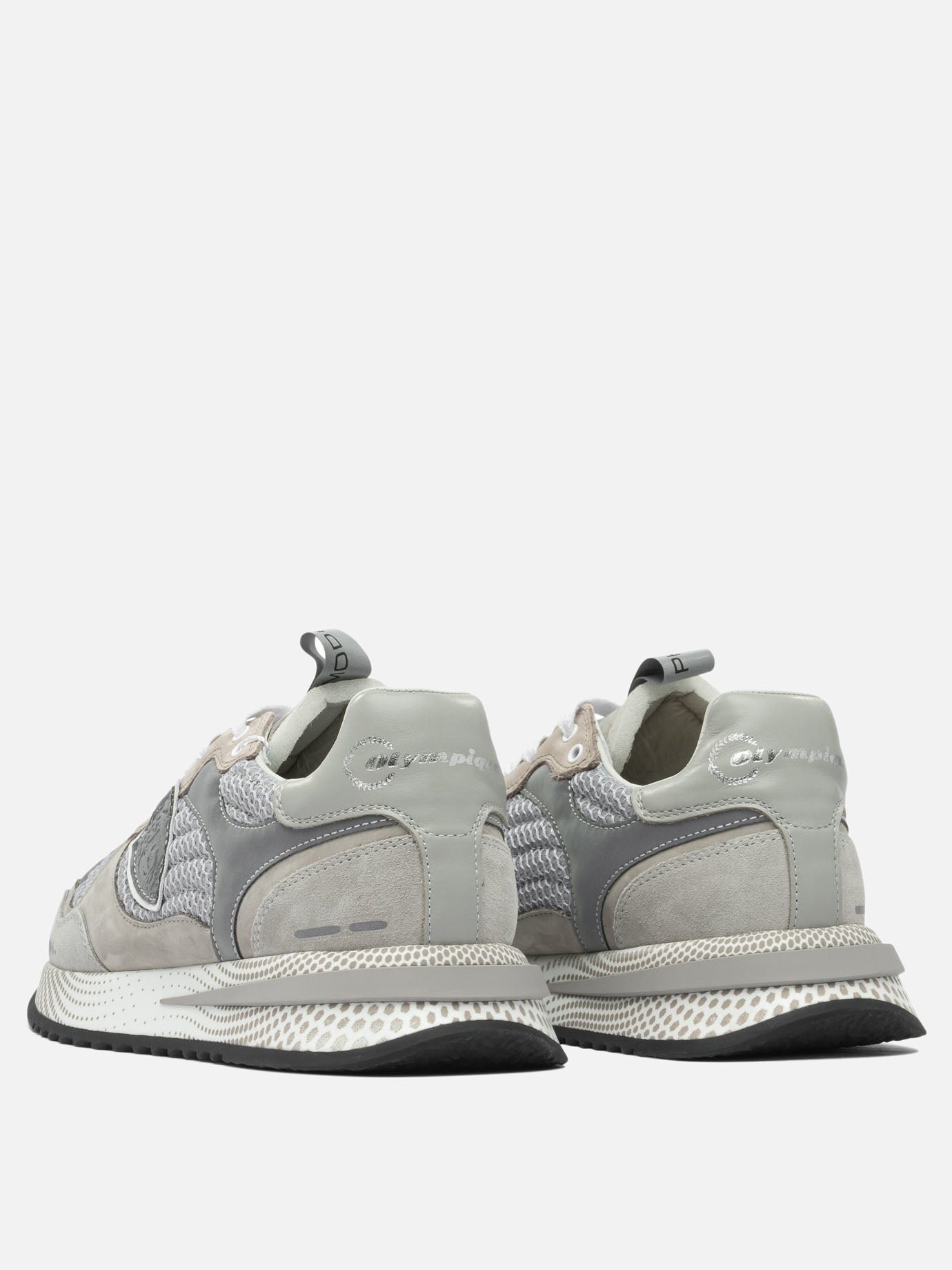 Sneaker basse 80% suede 20% mesh - 100% rubber  Grigio - Philippe Model Paris Uomo | PDP | VIETTI Online Store | thumbnail_4