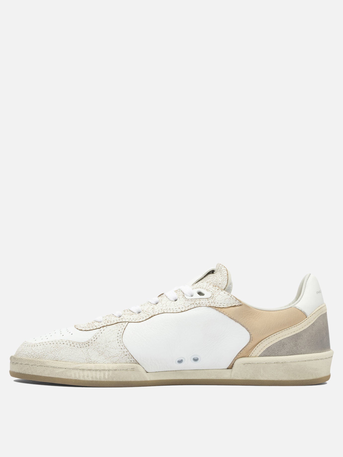 Sneaker basse 100% leather - 100% rubber  Bianco - Philippe Model Paris Uomo | PDP | VIETTI Online Store | thumbnail_3