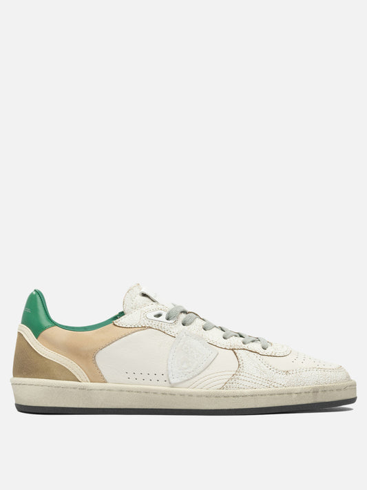Sneaker basse 100% leather - 100% rubber  Bianco - Philippe Model Paris Uomo | PLP | VIETTI Online Store 

