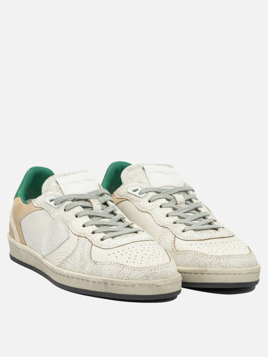 Sneaker basse 100% leather - 100% rubber  Bianco - Philippe Model Paris Uomo | PLP | VIETTI Online Store | 2
