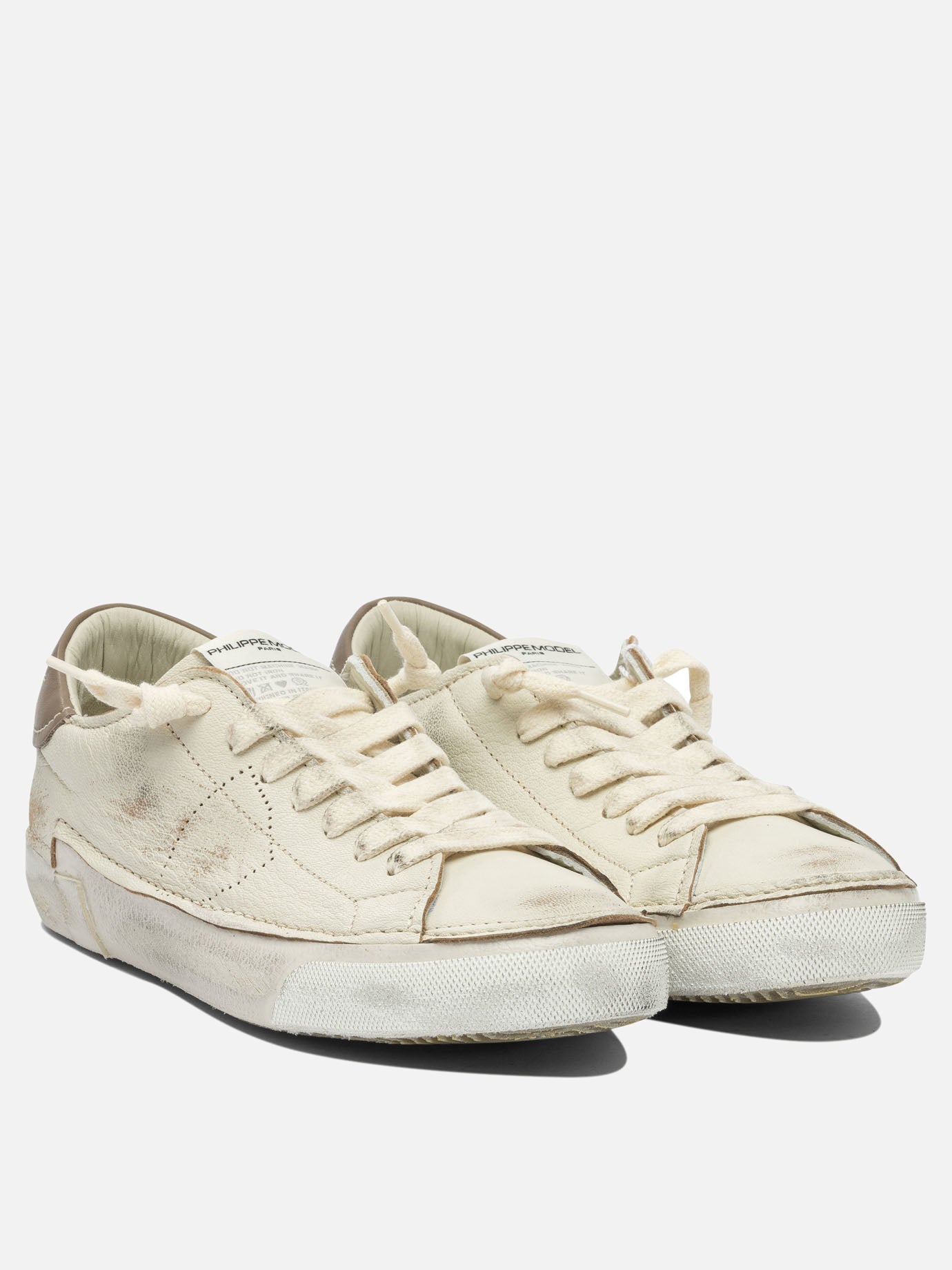 Sneaker basse 100% leather - 100% rubber  Bianco - Philippe Model Paris Uomo | PDP | VIETTI Online Store | Zoom-Modal_2
