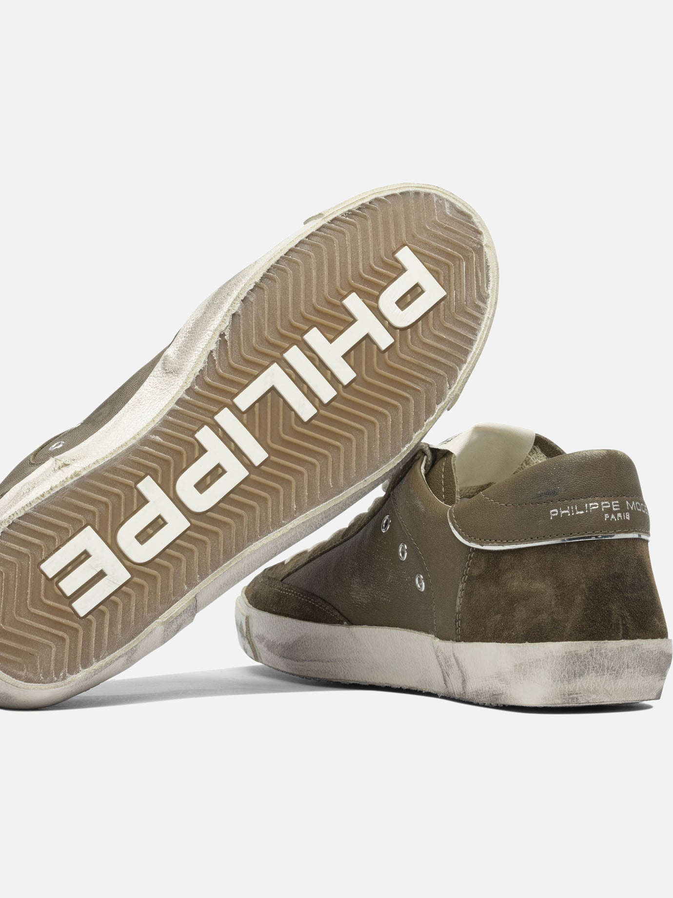 Sneaker basse 100% leather - 100% rubber  Verde - Philippe Model Paris Uomo | PDP | VIETTI Online Store | Zoom-Modal_5
