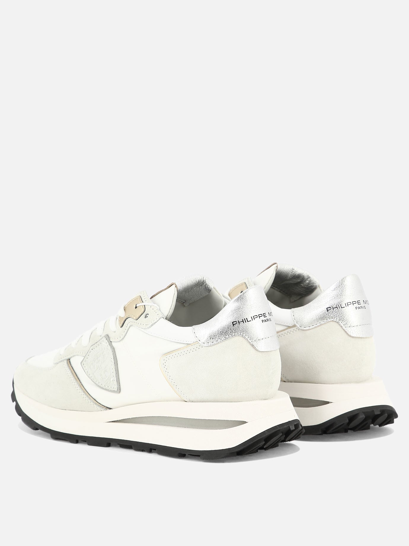 Sneaker basse 70% leather 30% polyester - 100% rubber  Bianco - Philippe Model Paris Donna | PDP | VIETTI Online Store | Zoom-Modal_4
