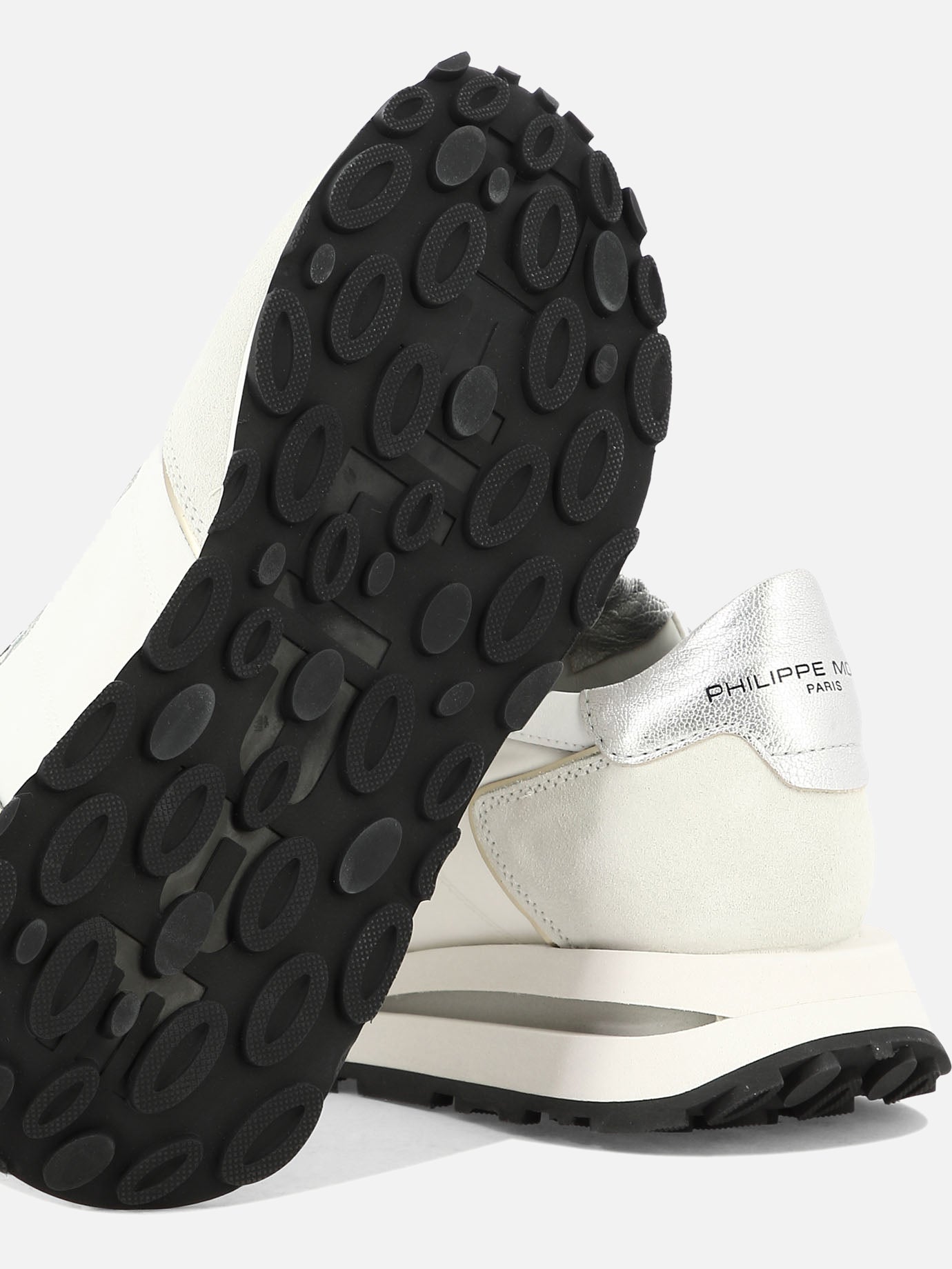 Sneaker basse 70% leather 30% polyester - 100% rubber  Bianco - Philippe Model Paris Donna | PDP | VIETTI Online Store | Zoom-Modal_5
