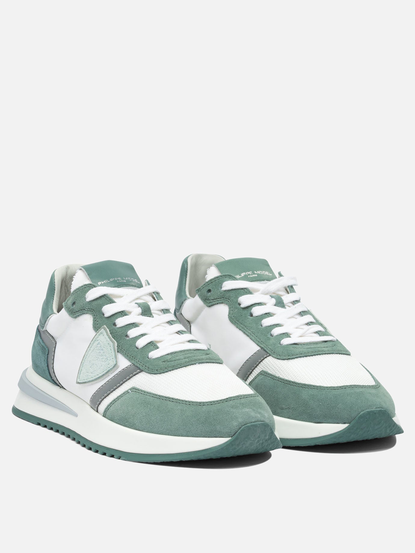 Sneaker basse 100% leather - 100% rubber  Verde - Philippe Model Paris Uomo | PDP | VIETTI Online Store | Zoom-Modal_2
