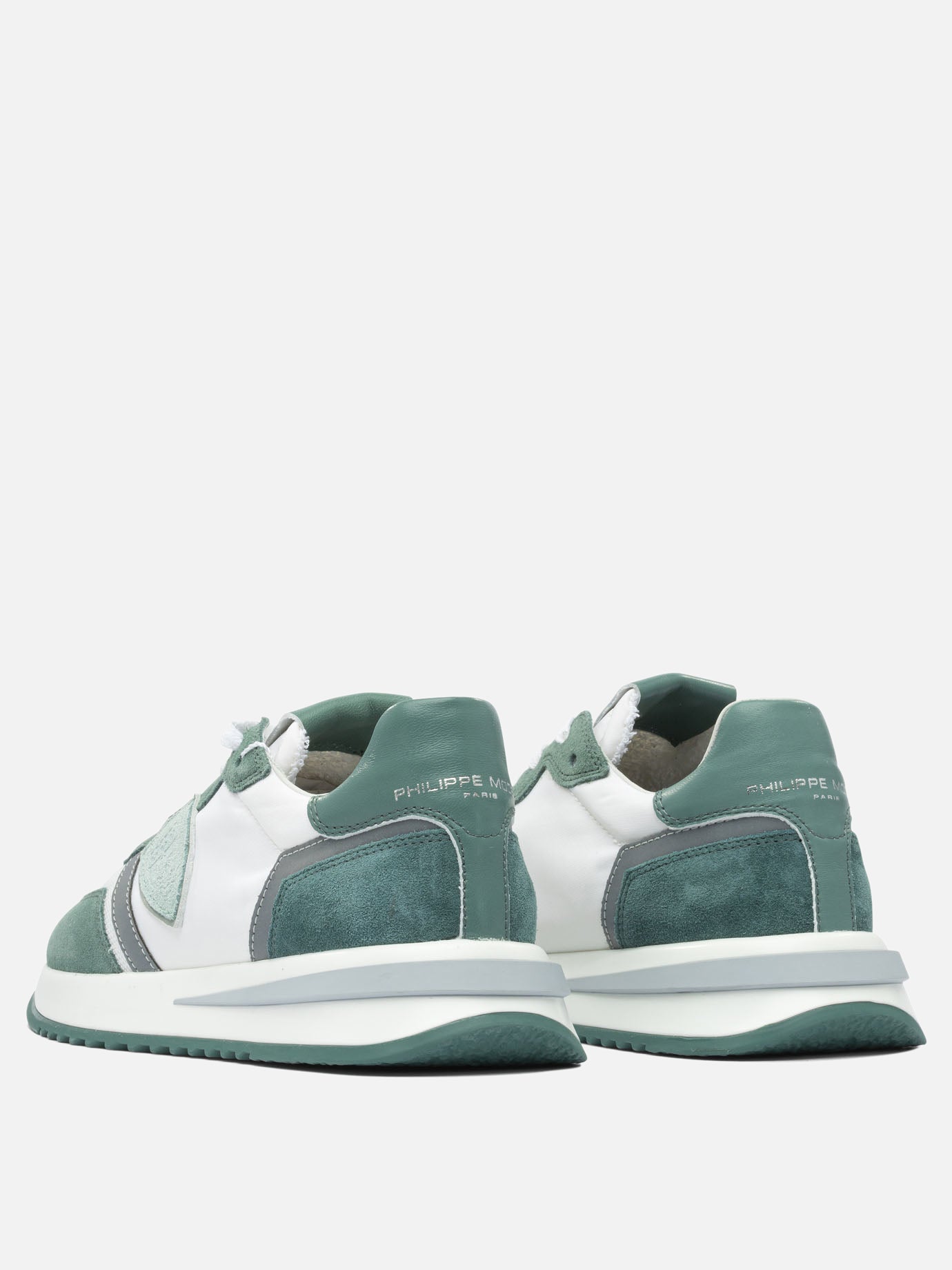 Sneaker basse 100% leather - 100% rubber  Verde - Philippe Model Paris Uomo | PDP | VIETTI Online Store | thumbnail_4