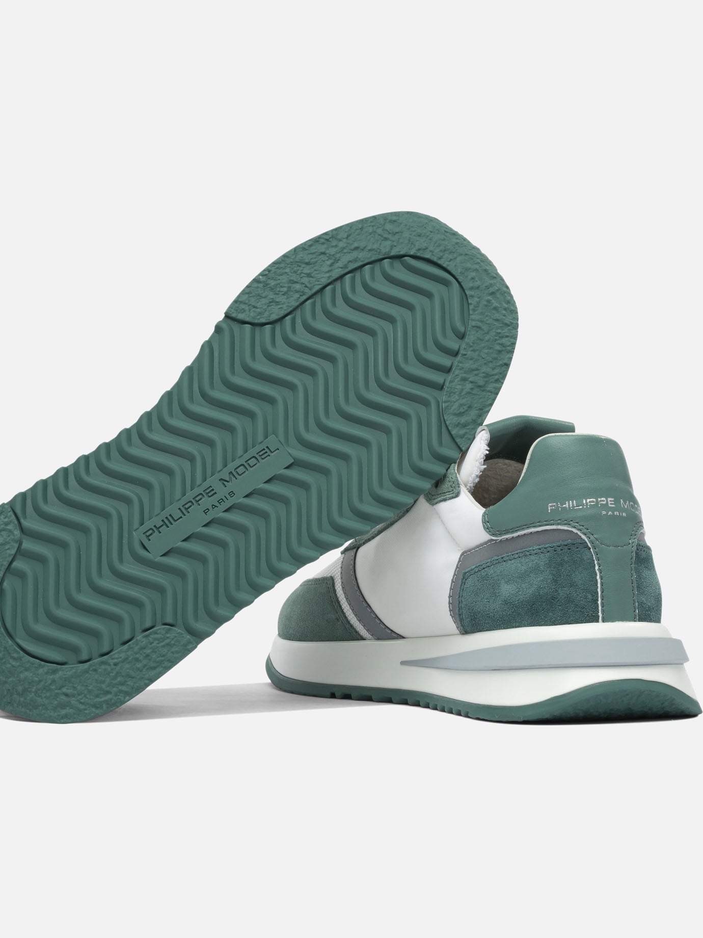 Sneaker basse 100% leather - 100% rubber  Verde - Philippe Model Paris Uomo | PDP | VIETTI Online Store | thumbnail_5