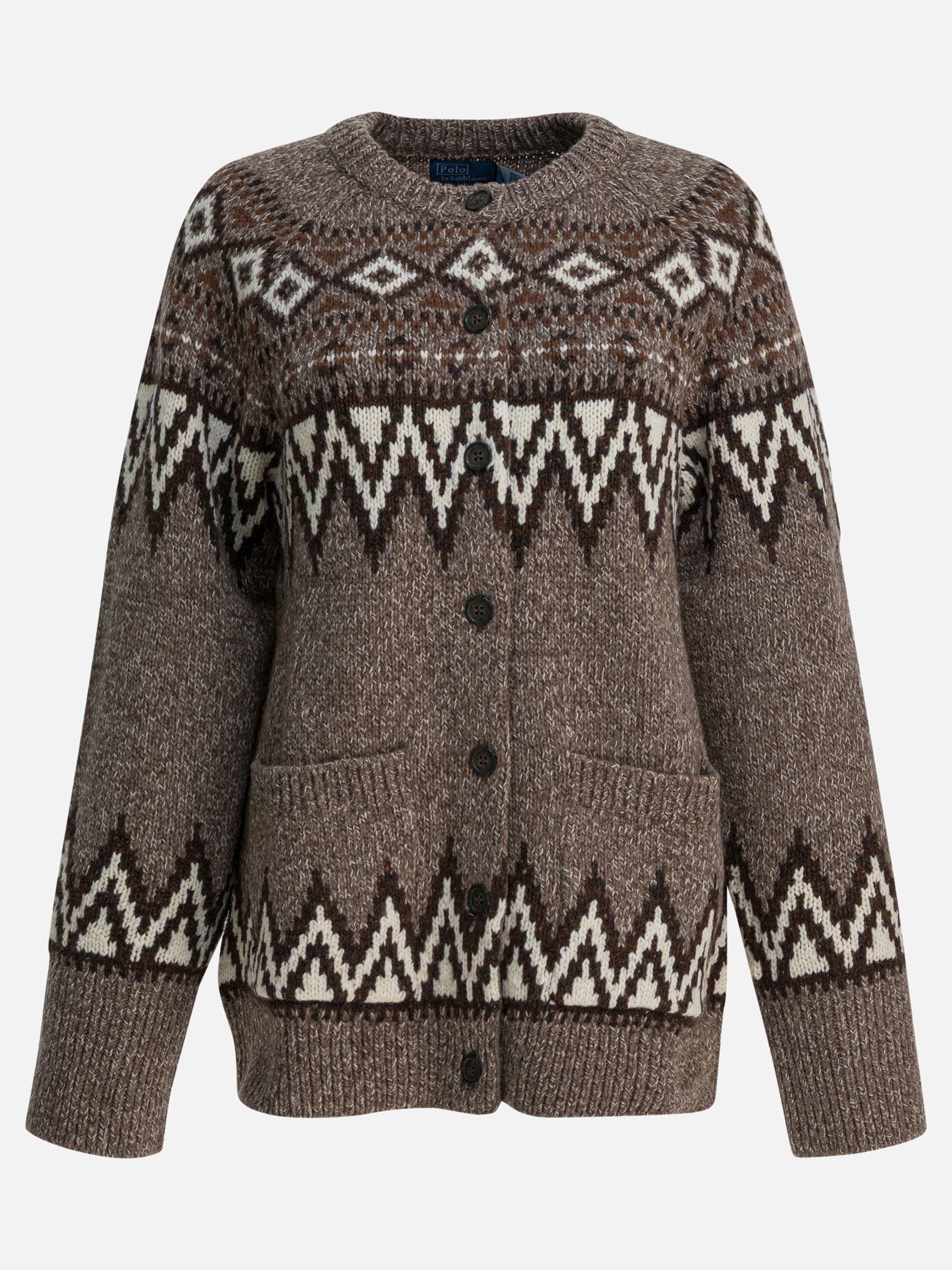 Cardigans Textured knit  Brown - Polo Ralph Lauren Women | PDP | VIETTI Online Store | Zoom-Modal
