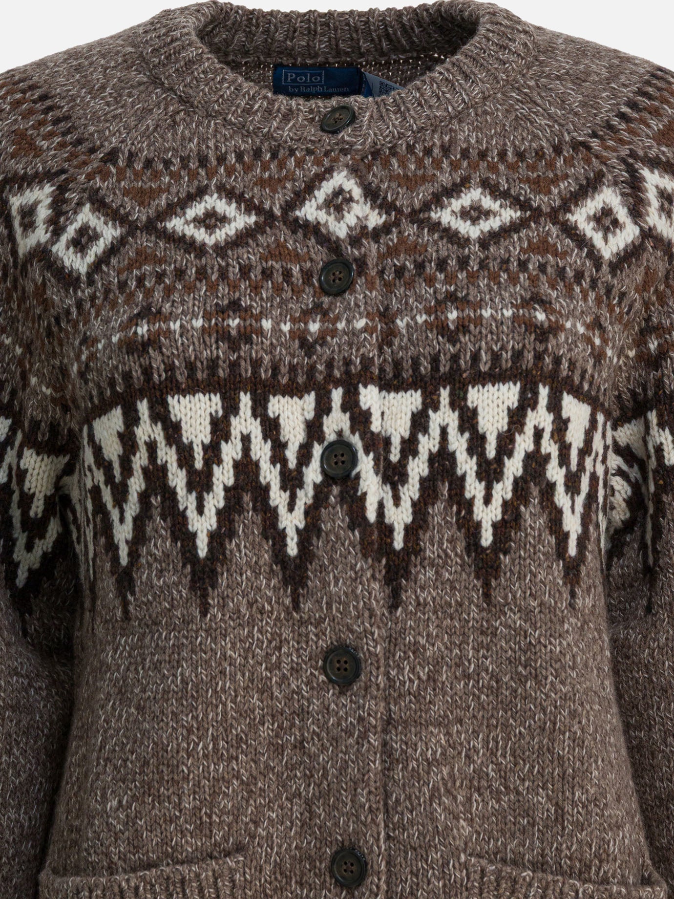 Cardigans Textured knit  Brown - Polo Ralph Lauren Women | PDP | VIETTI Online Store | Zoom-Modal_3
