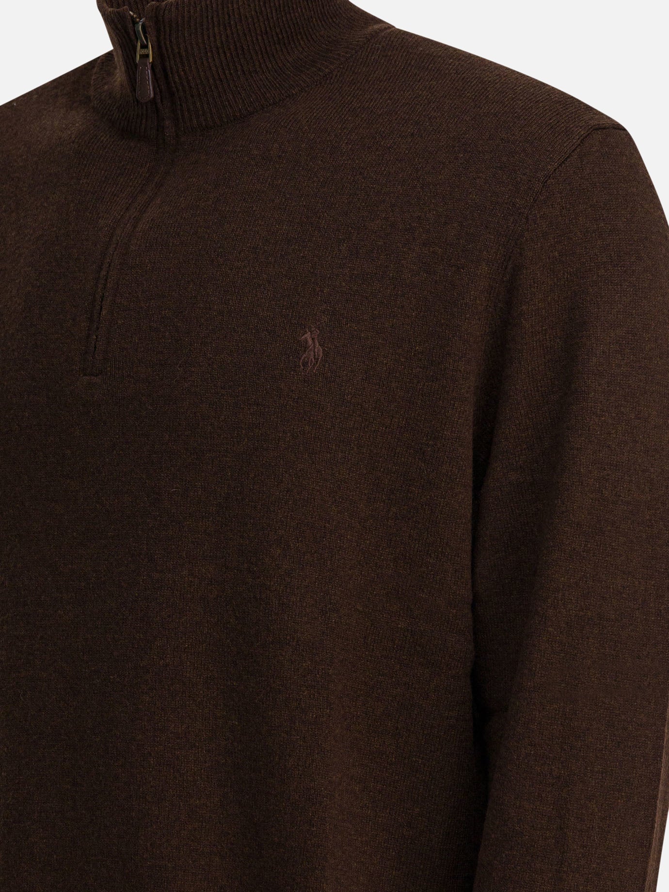 Maglioni con mezza zip Logo  Marrone - Polo Ralph Lauren Uomo | PDP | VIETTI Online Store | Zoom-Modal_4
