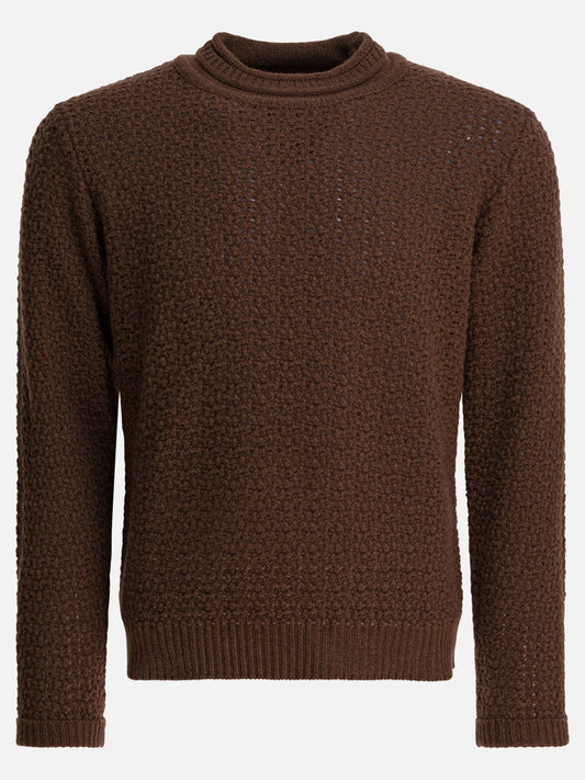 Maglioni girocollo Solid colour  Marrone - Rakkì Uomo | PDP | VIETTI Online Store 
