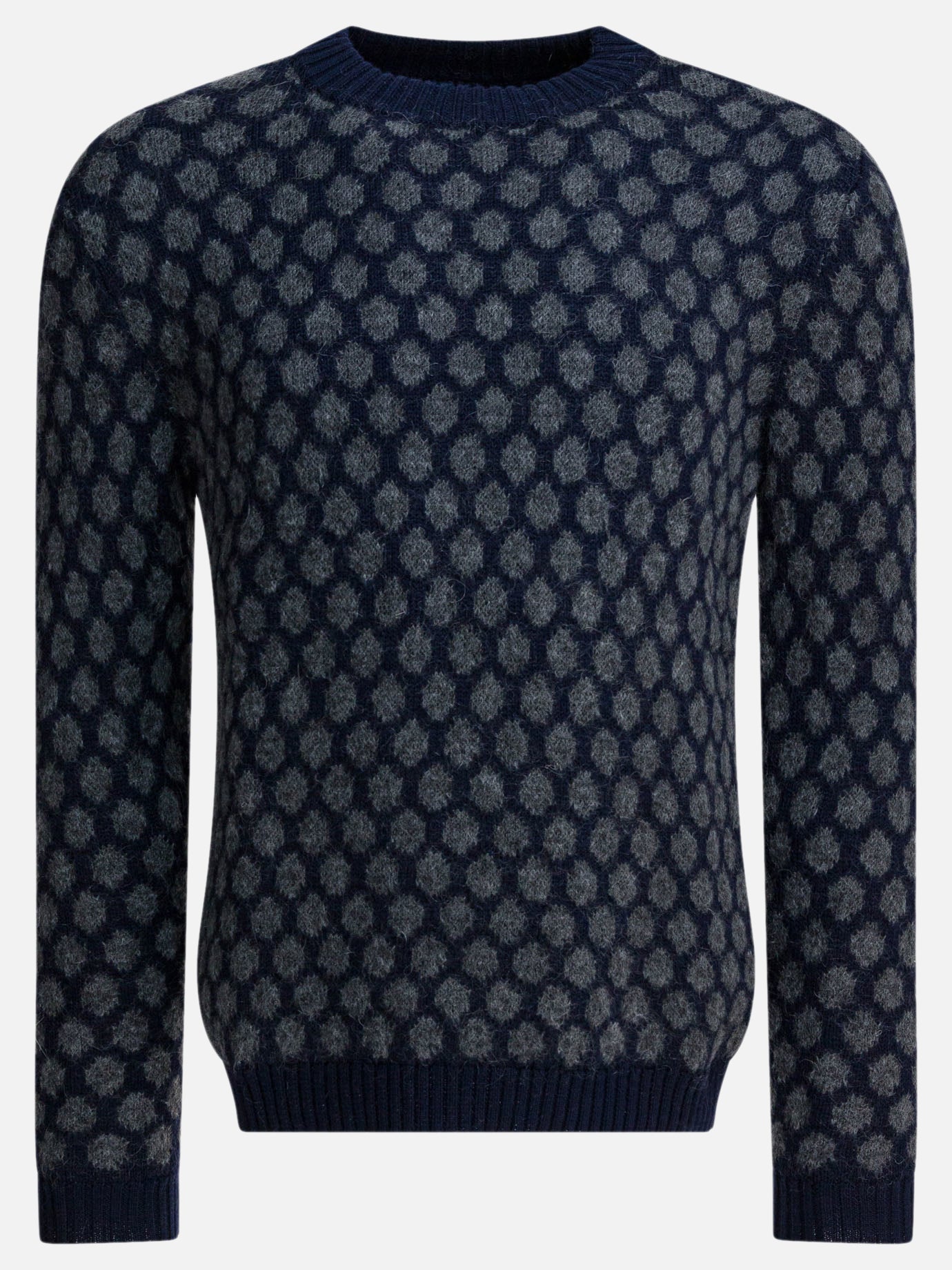 Crewneck sweaters Textured knit  Blue - Rakkì Men | PDP | VIETTI Online Store | thumbnail