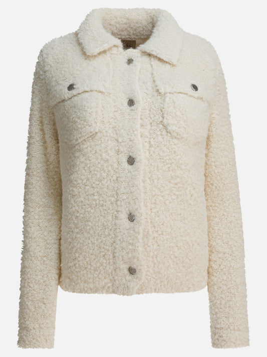Overshirt jackets Bouclé  White - Rakkì Women | PDP | VIETTI Online Store 
