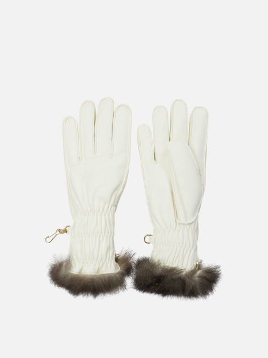 Guanti sportivi 100% leather  Bianco - Restelli Donna | VIETTI Online Store 
