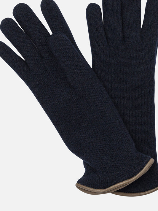 Guanti casual 100% cashmere  Blu - Restelli Donna | VIETTI Online Store | 2
