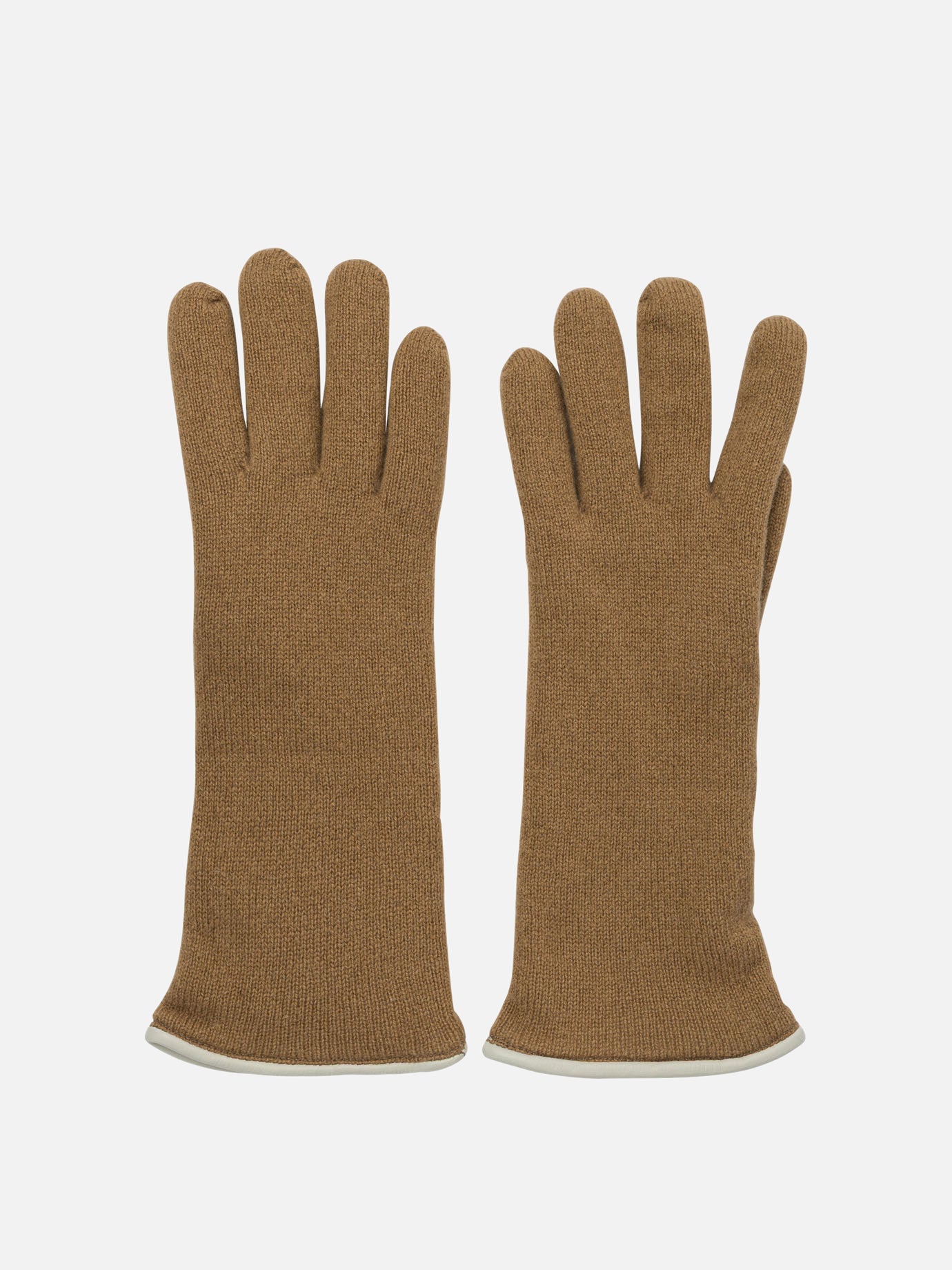 Guanti casual 100% cashmere  Marrone - Restelli Donna | PDP | VIETTI Online Store | Zoom-Modal

