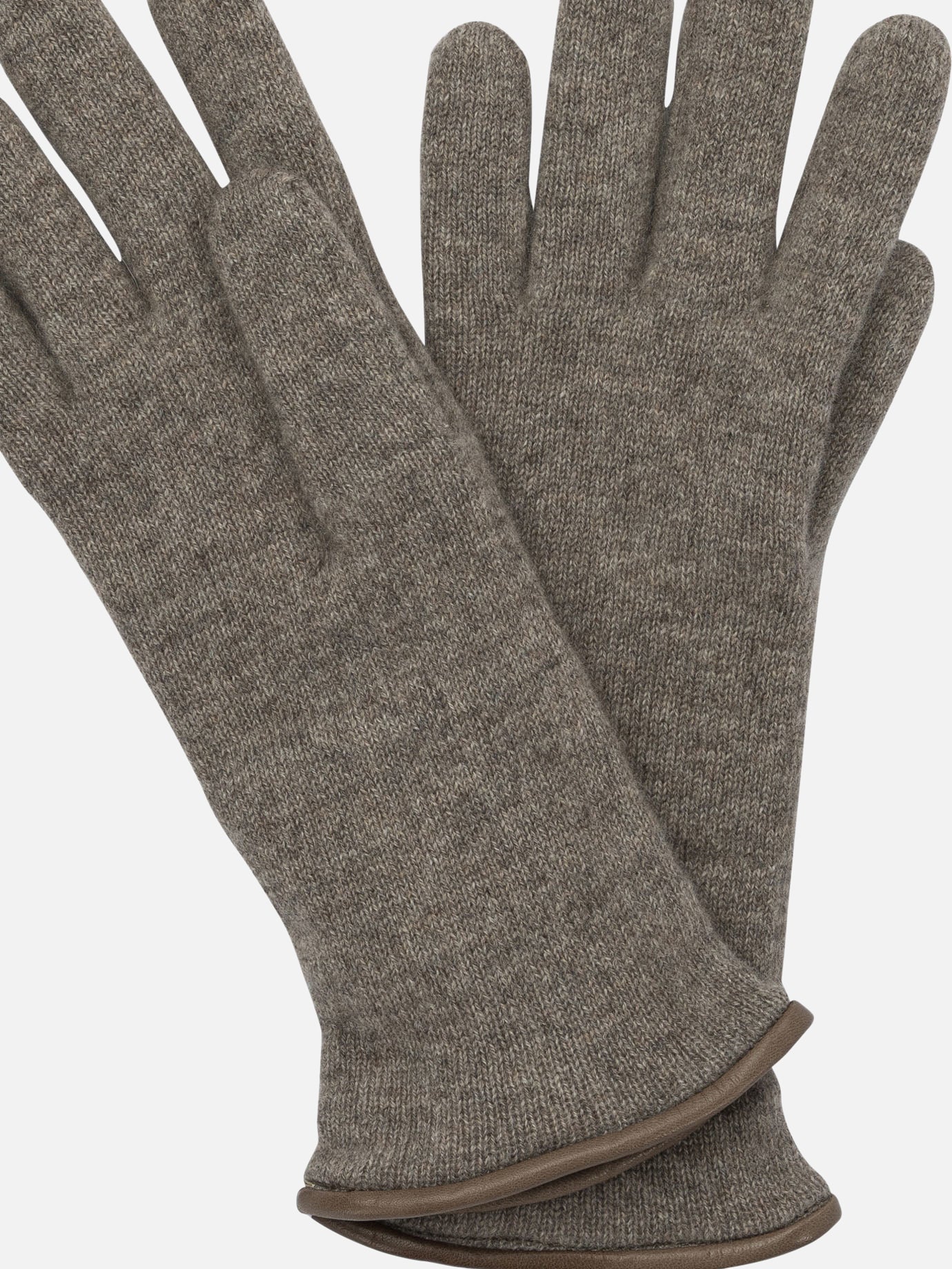 Casual gloves 100% cashmere  Beige - Restelli Women | PDP | VIETTI Online Store | thumbnail_2