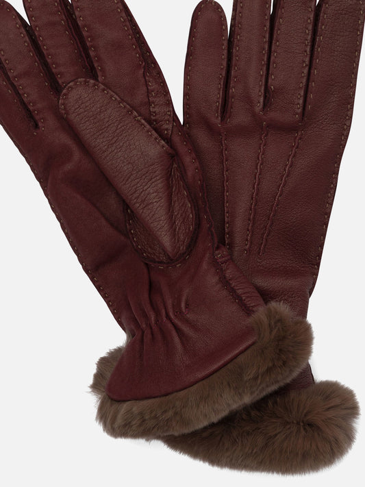 Guanti casual 100% leather  Bordeaux - Restelli Donna | PDP | VIETTI Online Store | 2
