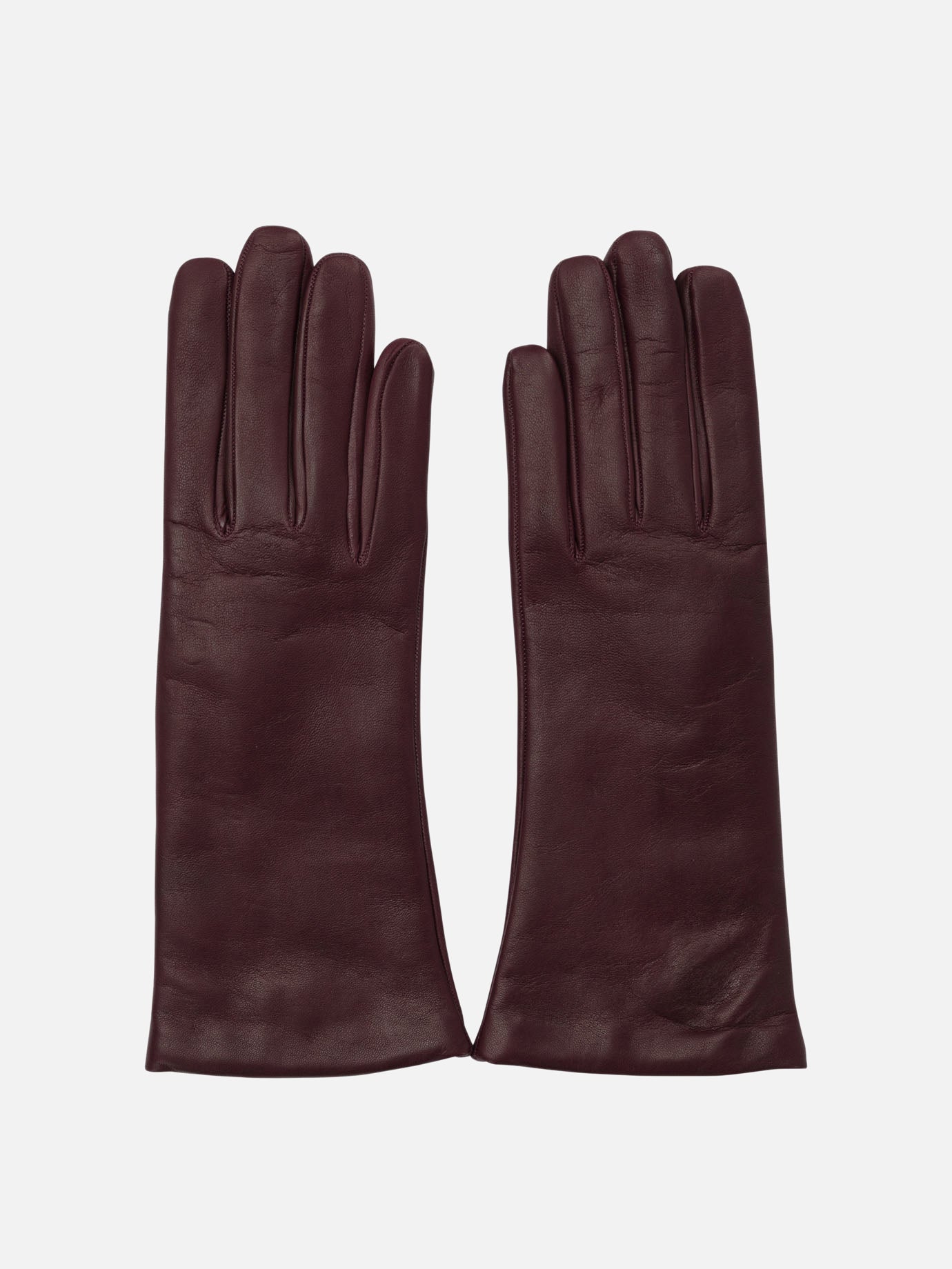 Casual gloves 100% leather - Lining: 100% cashmere  Bordeaux - Restelli Women | PDP | VIETTI Online Store | Zoom-Modal
