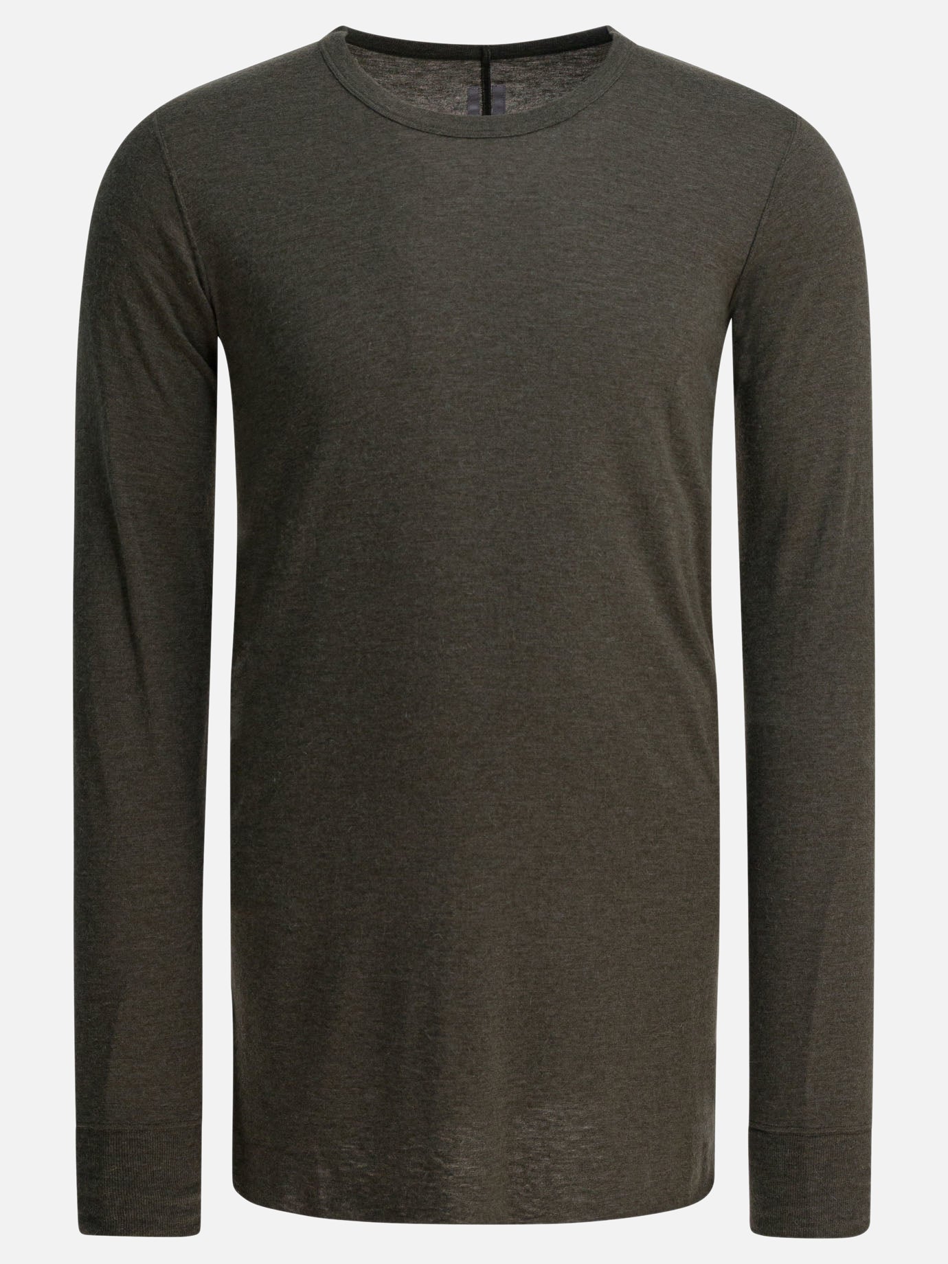 Crewneck t-shirts Solid colour  Green - Rick Owens Men | PDP | VIETTI Online Store | thumbnail