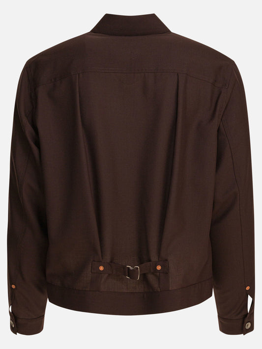 Sacai Giacca "Suiting" 10093226_3 Brown 2