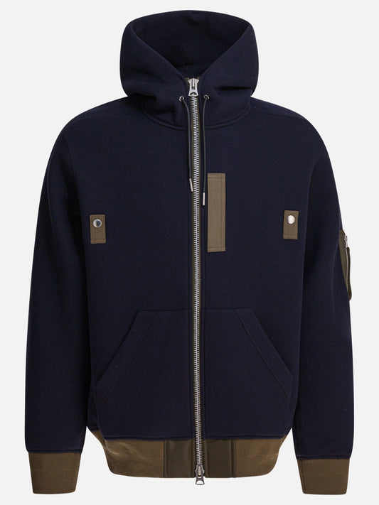 Sacai Felpa "Sponge" 15459183_2 Blue 1