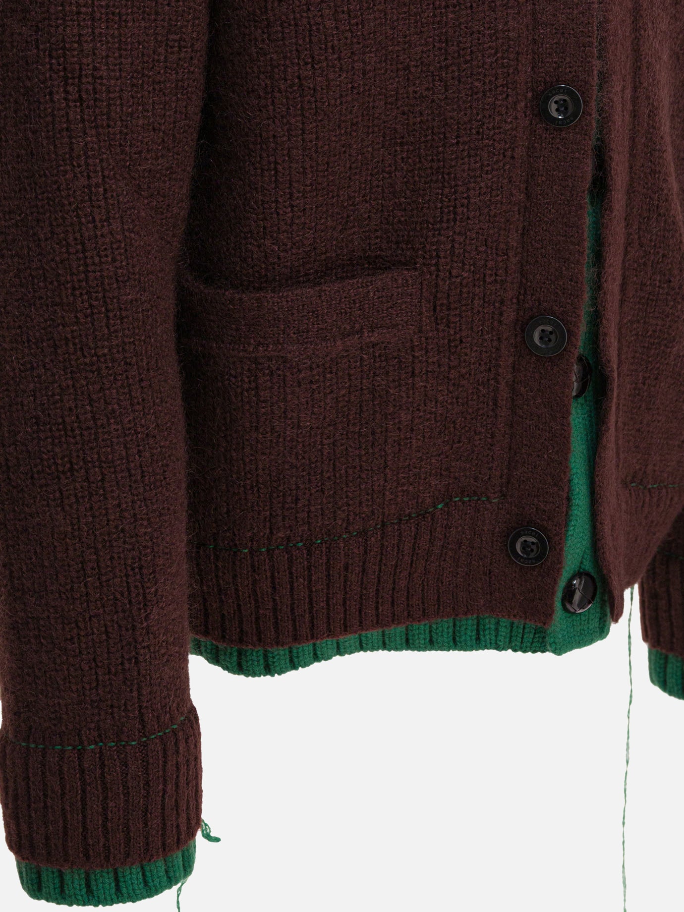 Cardigan Solid colour  Marrone - Sacai Uomo | PDP | VIETTI Online Store | thumbnail_4