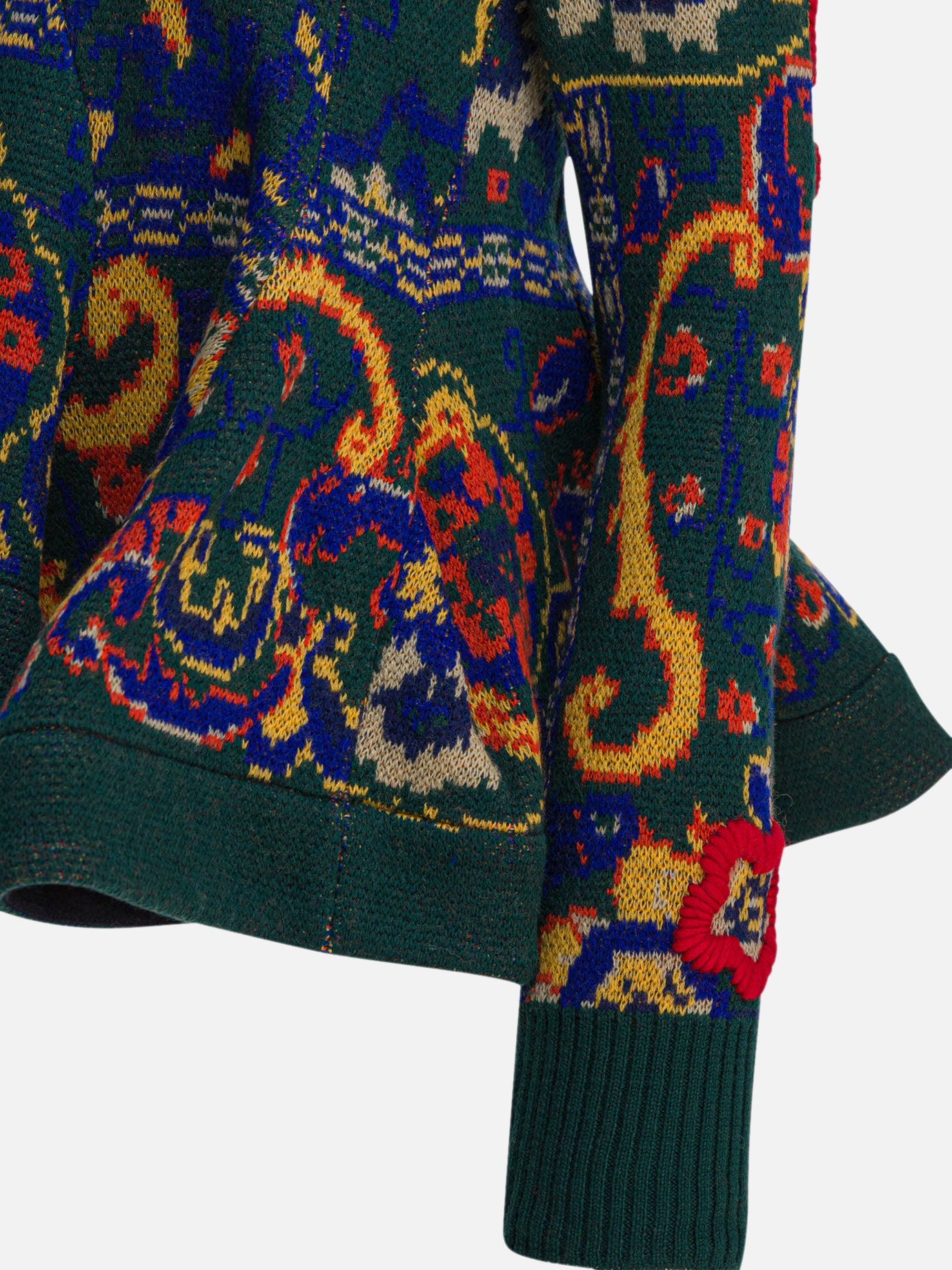 Maglioni girocollo Floral  Verde - Sacai Donna | PDP | VIETTI Online Store | Zoom-Modal_4
