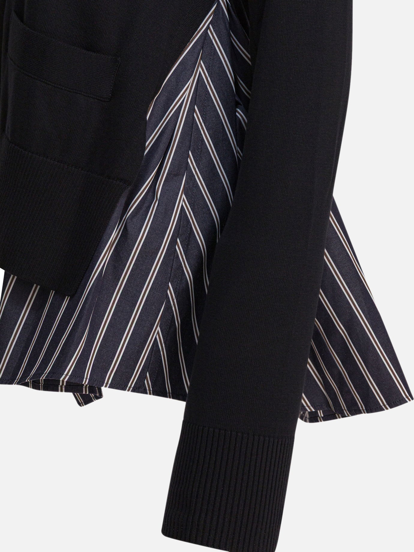 Cardigans Solid colour  Black - Sacai Women | PDP | VIETTI Online Store | thumbnail_4