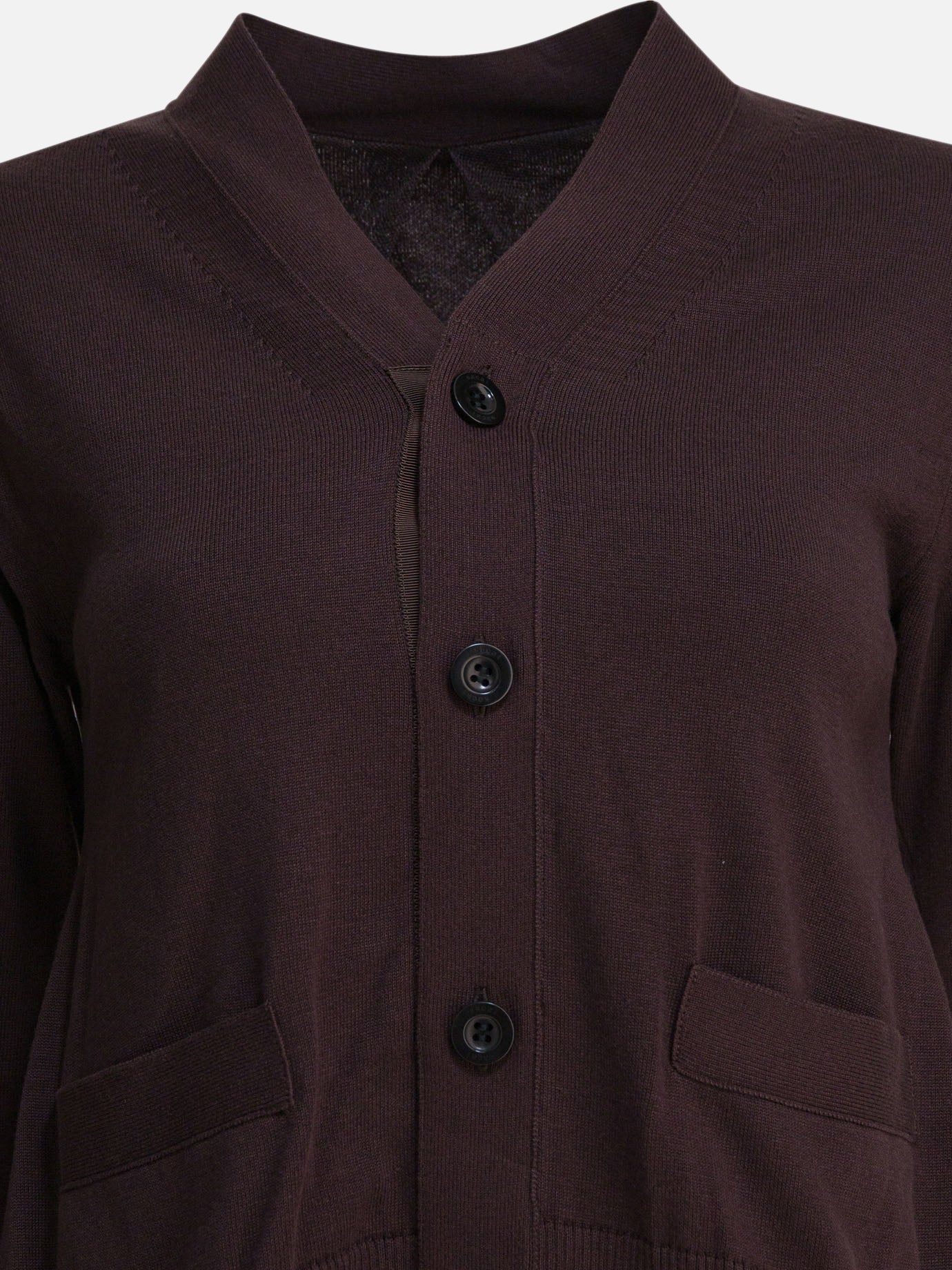 Cardigan Solid colour  Marrone - Sacai Donna | PDP | VIETTI Online Store | Zoom-Modal_3
