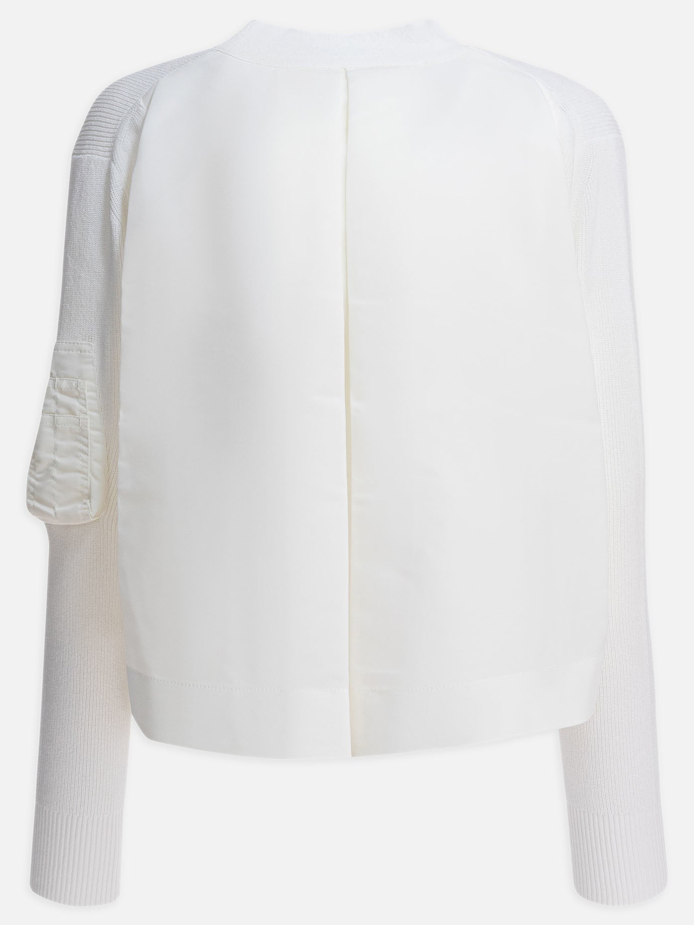 Cardigan Solid colour  Bianco - Sacai Donna | PDP | VIETTI Online Store | thumbnail_2