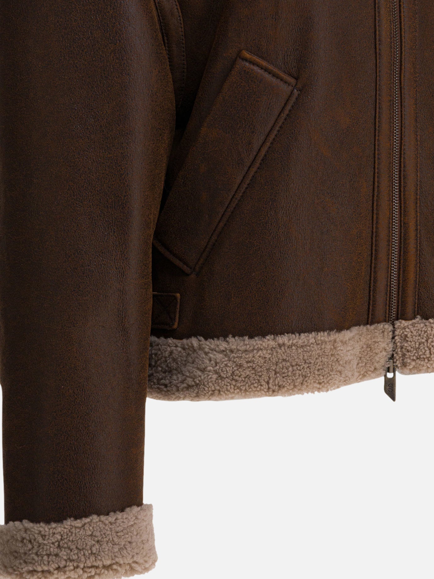 Giacche shearling Solid colour  Marrone - Salvatore Santoro Donna | PDP | VIETTI Online Store | Zoom-Modal_4
